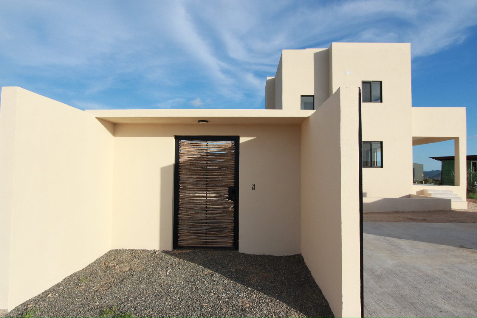Casa Ober main entrance Palo de Arco Door Todos Santos